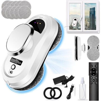 Oenbopo Window Cleaner Robot,Smart Glass Cleaning Robotic with Strong Suction,Remote Control Window Cleaning Robot for Windows/Tiles/Class Door