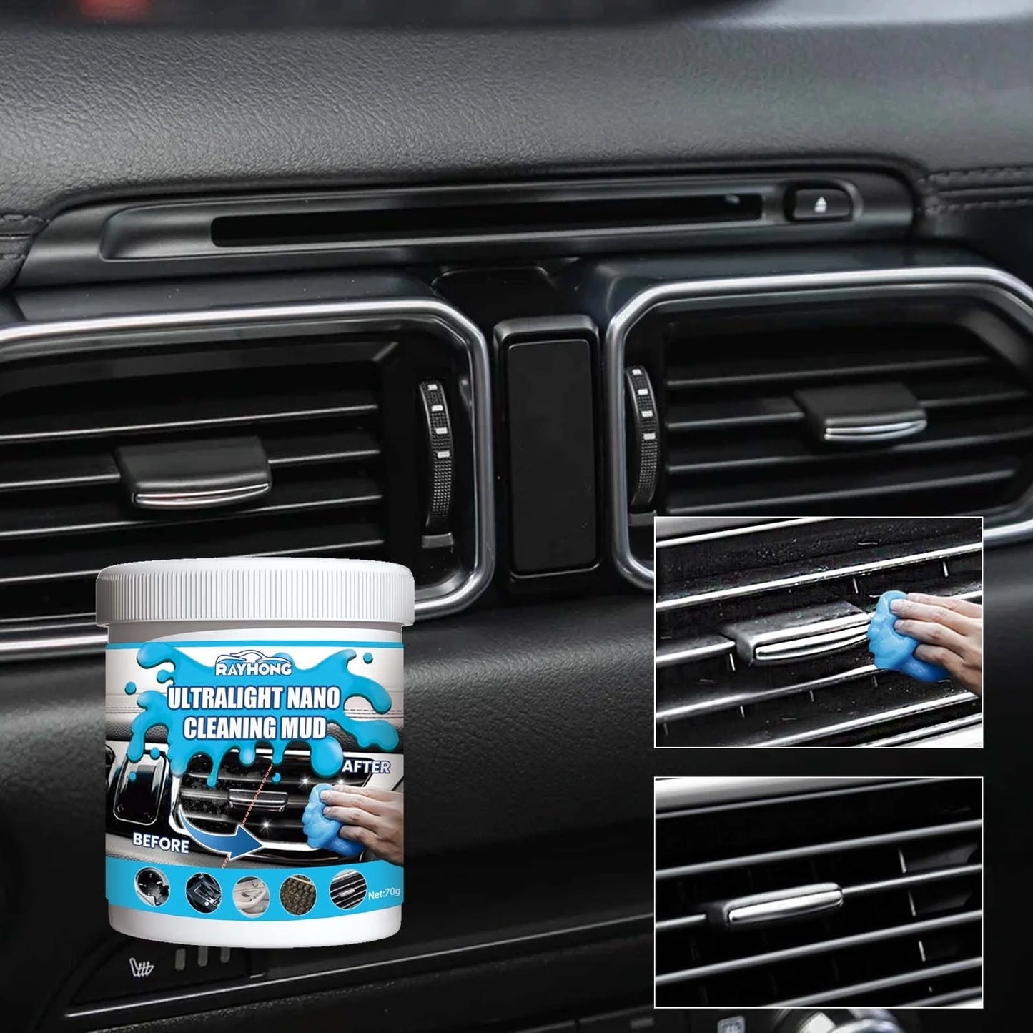 Car Cleaning Gels,Cleaning Gel for Car, Car Cleaning Kit Universal Detailing Automotive Dust Car Crevice Cleaner Auto Air Vent Interior Detail Removal Putty Cleaning Keyboard Cleaner for Car Vents