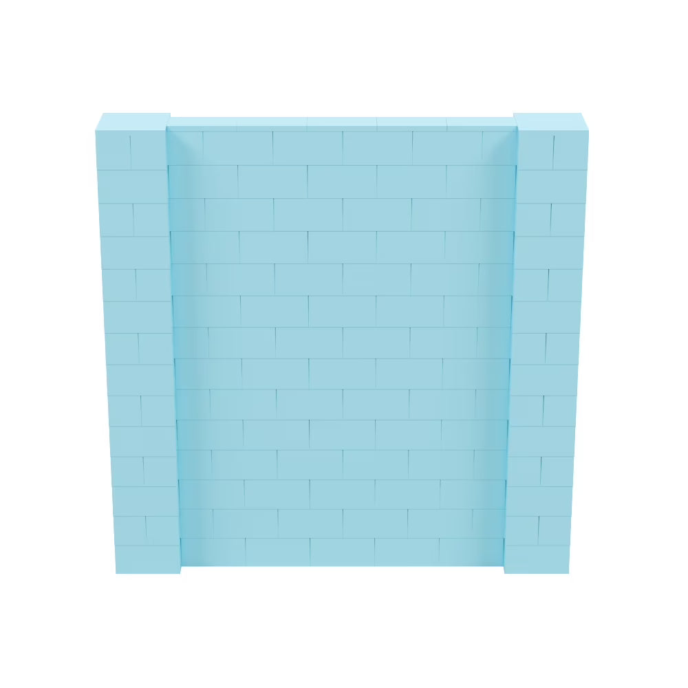 EverBlock 5�� x 7�� Wall Kit | Modular Building Blocks | Wall System for Building, Display & Structures | Room Divider & Partition | Easy to Connect & Reuse | Indoor & Outdoor Use