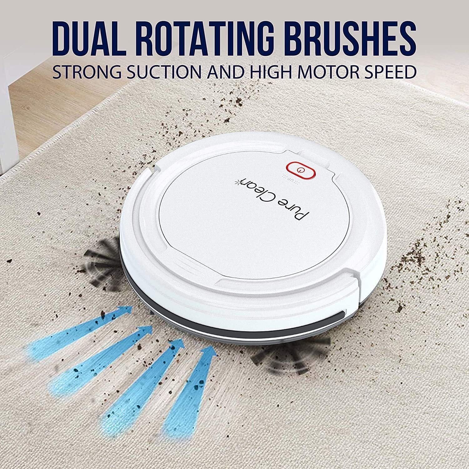 Pure Clean PUCRC25PLUS - Pure Clean Smart Vacuum Cleaner - Automatic Robot Cleaning Vacuum