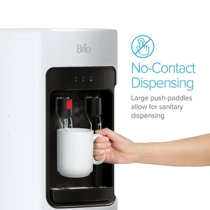 Brio Bottleless Water Dispenser CLPOU320WSLUV2P 2-Stage Filtration, Self-Cleaning, Actual Height 41"