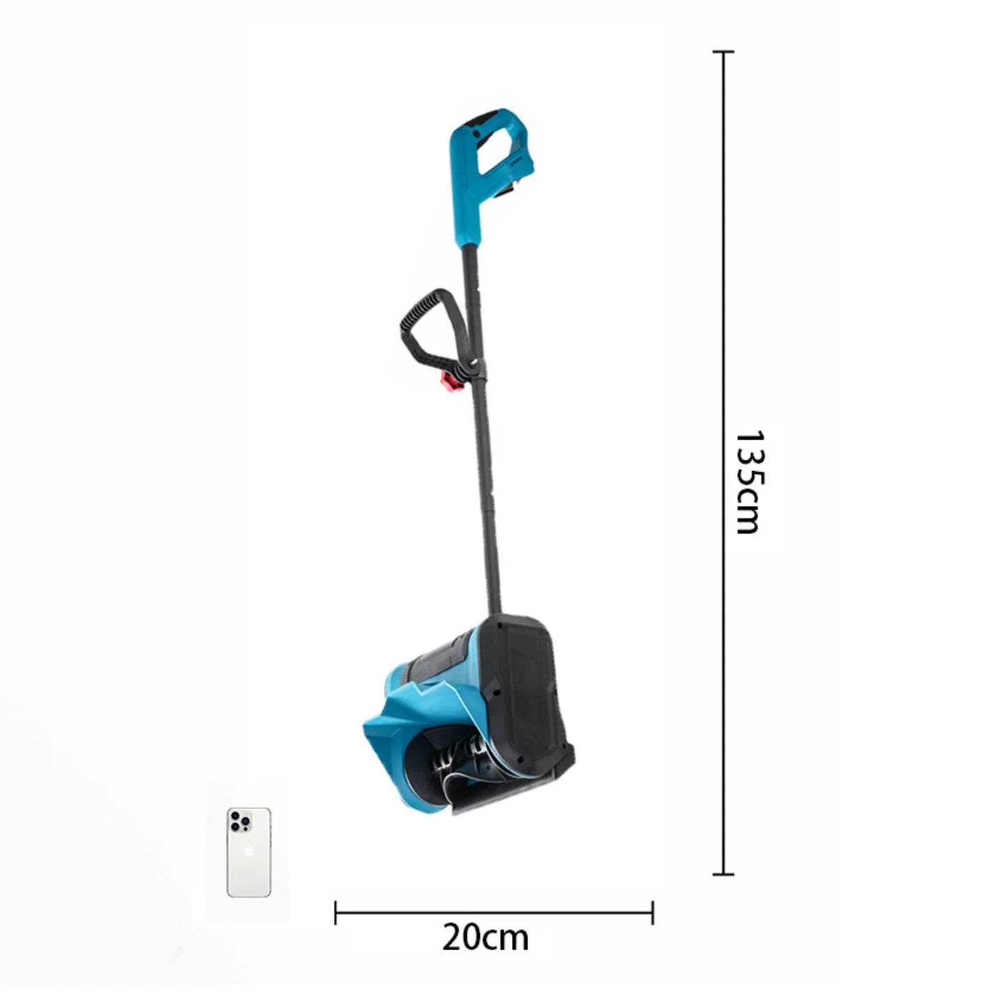 Cordless Electric Snow Shovel&Snow Thrower-Rechargeable Lithium Battery Powered Push-Type Snow Blower for Driveway&Sidewalk Cleaning, Lightweight Winter Snow Removal Tool