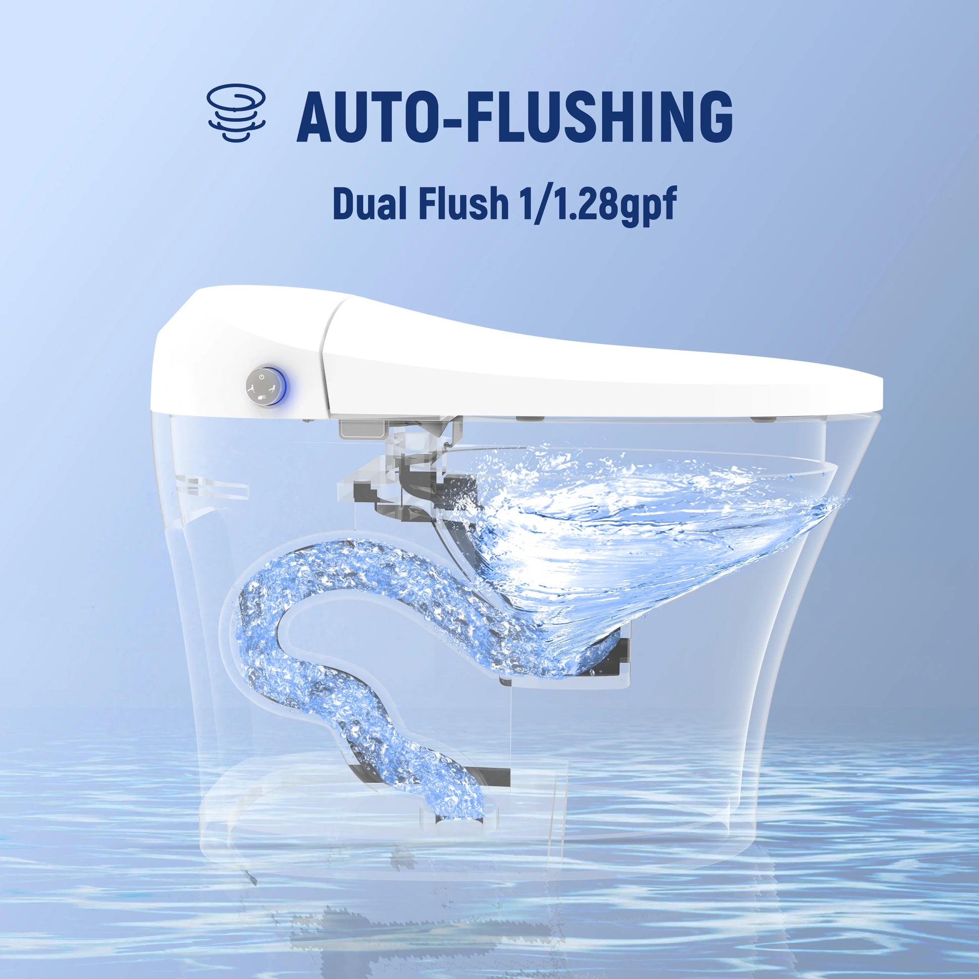 HOROW Tankless Toilet, Modern Smart Toilet without bidet, Self Cleaning One Piece Toilet with Warm Elongated Seat,Heated Toilet HR-T10SD