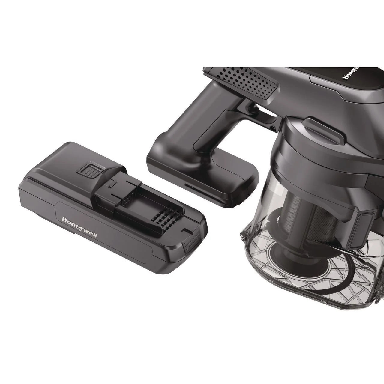 Honeywell Aeromax Pro VC16 Cordless Vacuum, 8.5" Cleaning Path, Dark Silver