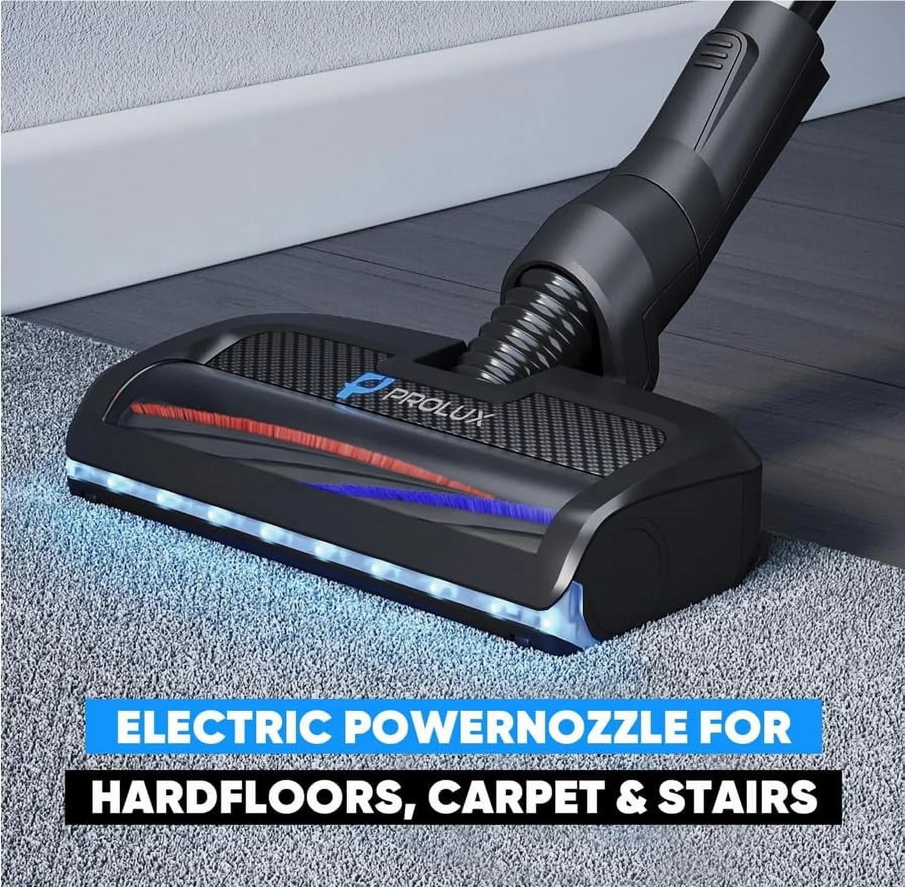 Prolux Phantom Bagged Canister Deep Cleaning PET Vacuum with Powerhead for Home
