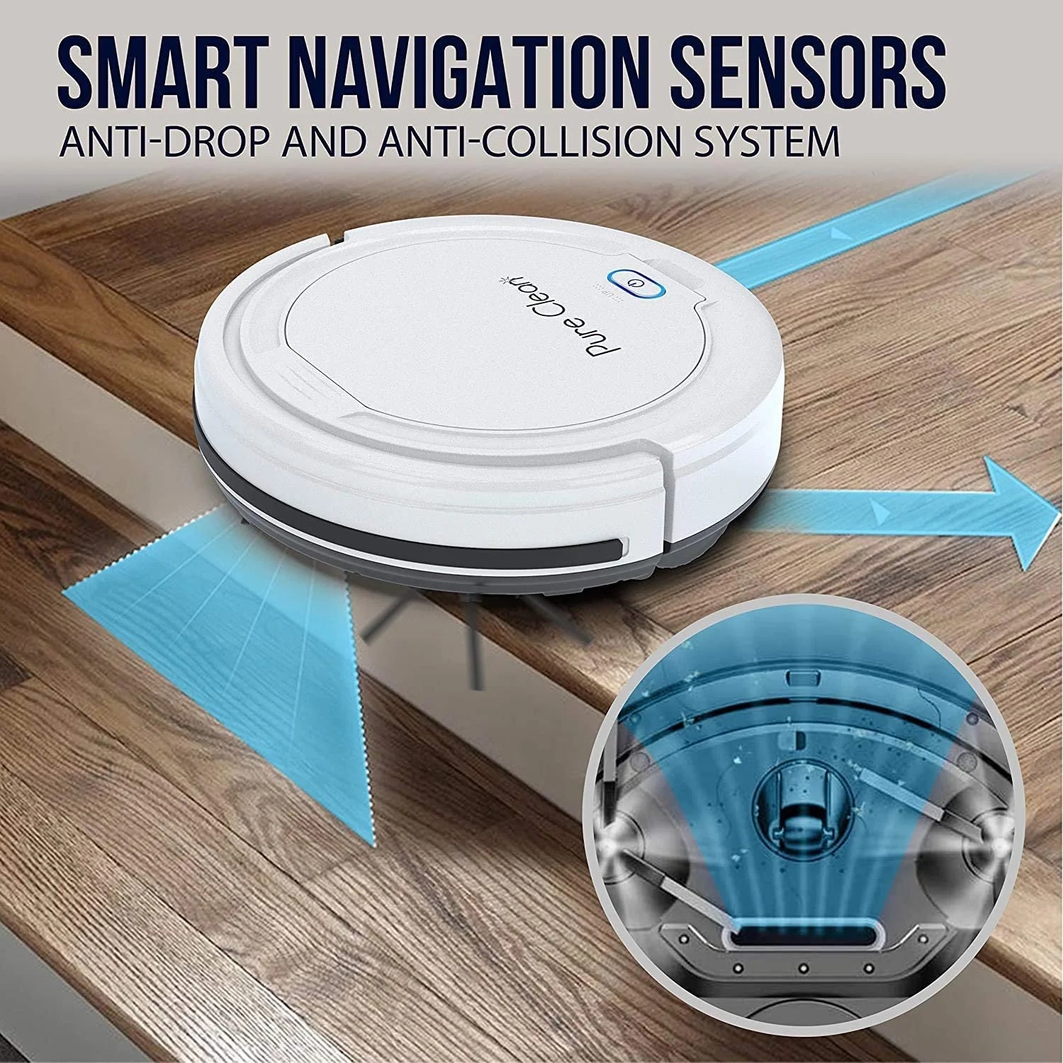 Pure Clean PUCRC25PLUS - Pure Clean Smart Vacuum Cleaner - Automatic Robot Cleaning Vacuum