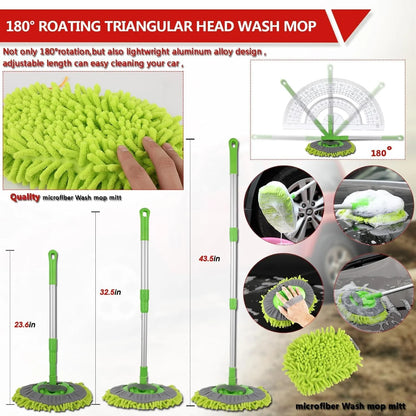 63PCS Car Wash Cleaning Kit,Car Wash Brush with Long Handle,Car Detailing Kit with Foam Gun,Car Cleaning Supplies,Handheld Vacuum, Car Detailing Kit (63PCS)