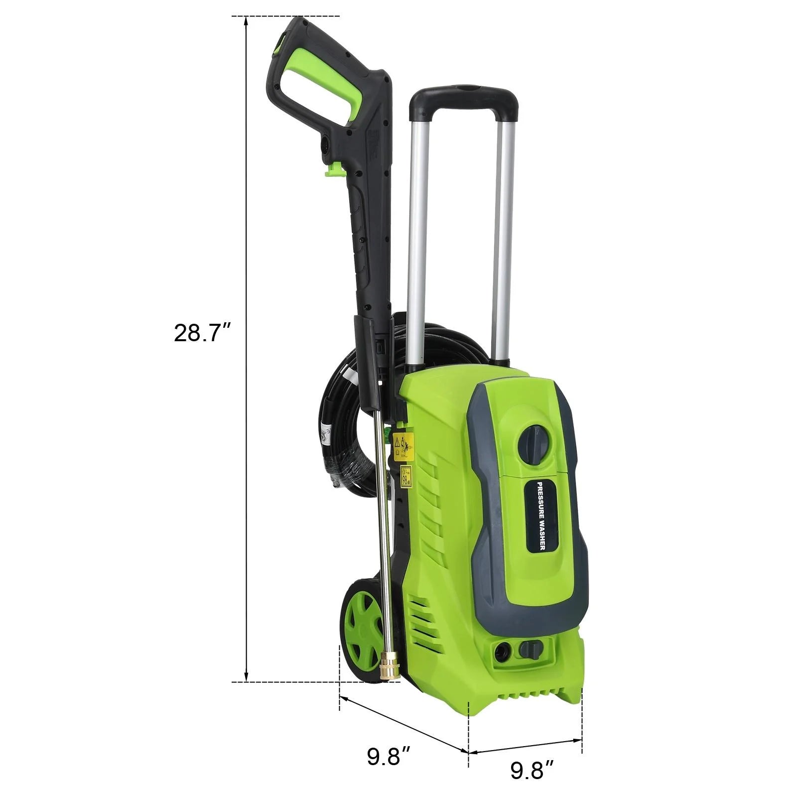 Seizeen Pressure Washer, Power Washer Electric Powered Max 3300 PSI 2 GPM, 1800W 110V Motor, with Foam Cannon & 7.3M Hose, Car House Garden Cleaning