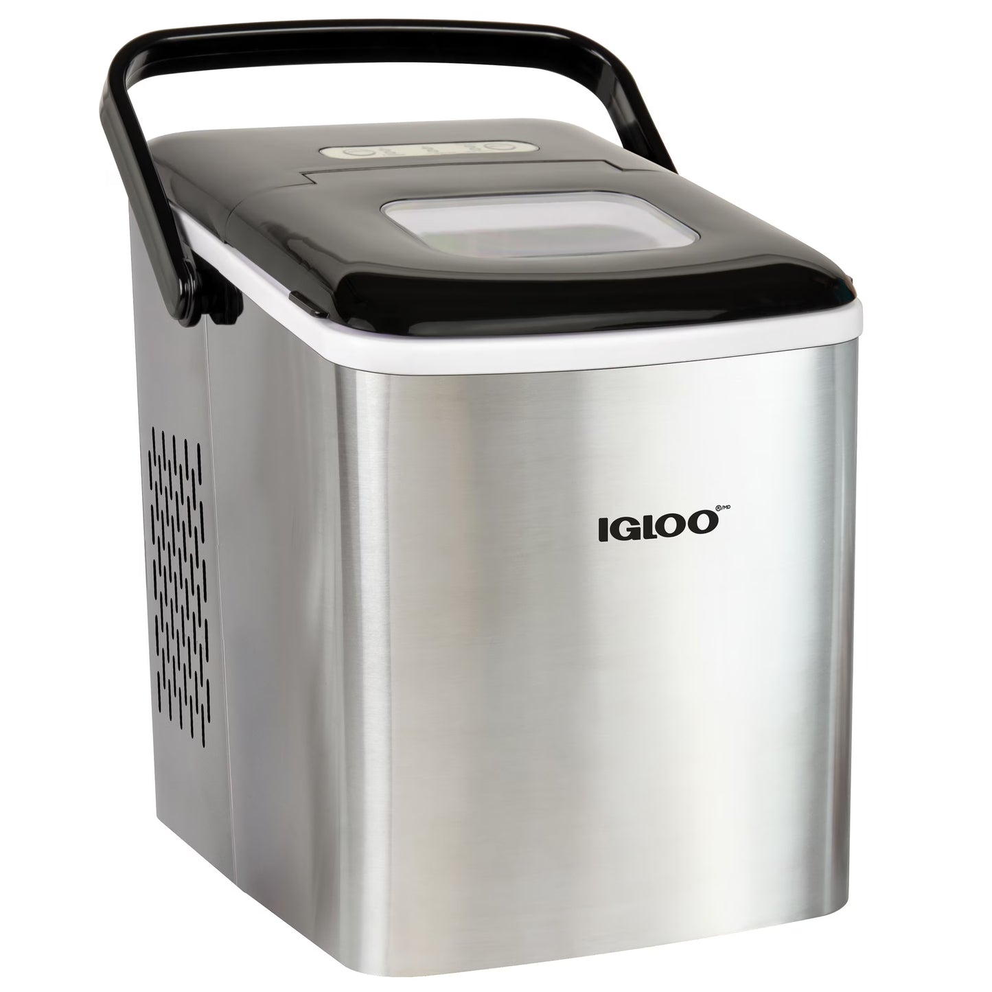 Igloo Handled Automatic Ice Machine Self Cleaning Countertop Ice Maker with Scoop, Aqua