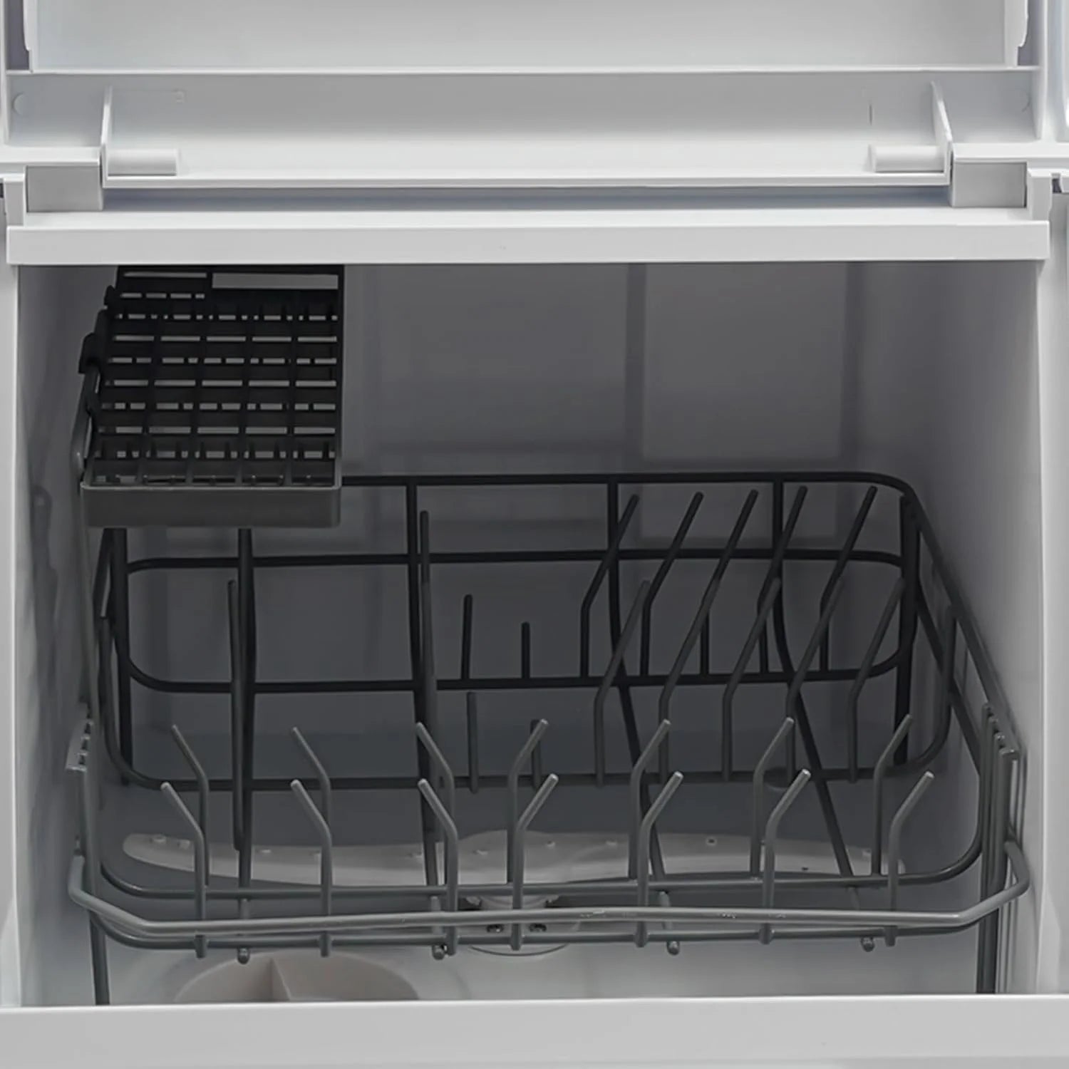 Portable Countertop Dishwasher, 1200W Mini Dishwasher with 12 Water Outlets and 360�� Spraying Cleaning, White Fully Automatic Dishwashing Machine for Homes, Dormitories, Recreational Vehicle