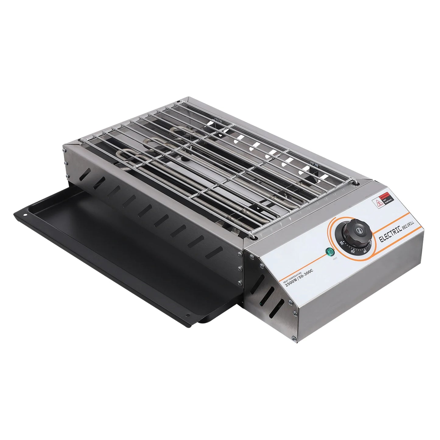 Compact Electric Griller with Adjustable Temperature, 122-572��F, Non-Stick Surface, Easy Cleaning, Perfect for Small Spaces & Countertops