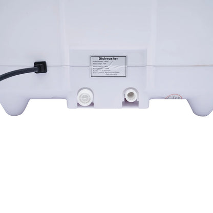 110V 1200W Portable Countertop Dishwasher with 12 Water Outlets and 360?�� Spraying Cleaning 15.74*15.74*17.71in for Homes, Apartments, Dormitories