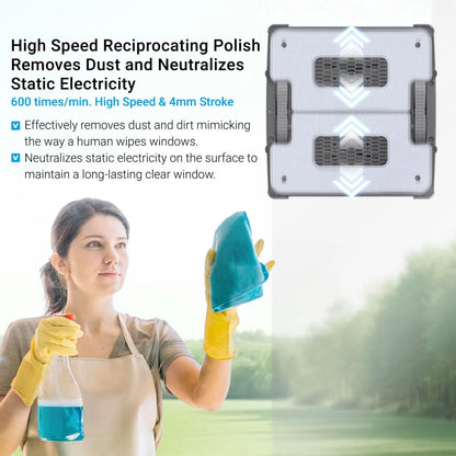 HOBOT S7 Pro Dual Mop Polish Hand Wiping Tec Window Cleaning Robot, App & Remote Control