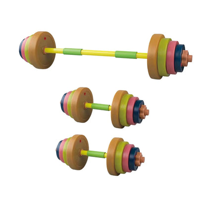 Almencla Kids Toys Dumbbells Children Barbell Bodybuilding Adjustable Weight Gym Toys Light Colors