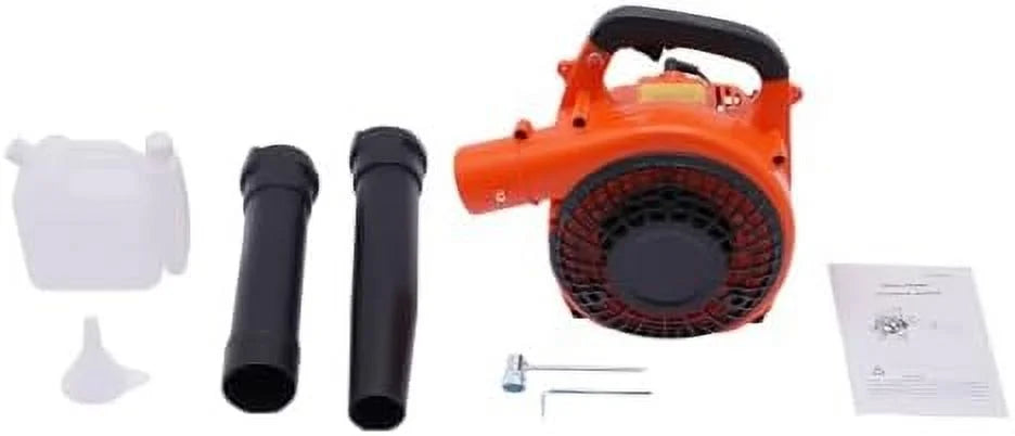 Handheld Gas Blower, 2-Stroke Gas Powered Leaf Blower, 750W 25.4cc Gasoline Grass Sweeper for Lawn Care, Snow Blowing & Yard Cleaning, Heavy Duty Grassland Cleaning Machine