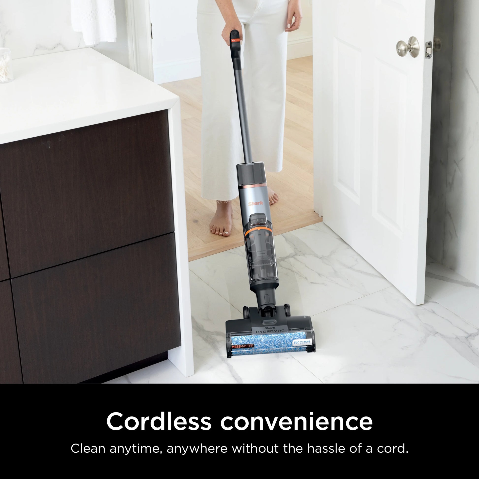 Shark HydroVac MessMaster 3-in-1 Vacuum Cordless Mop w/ Self-Cleaning, Stain Boost 12oz Formula, WD260