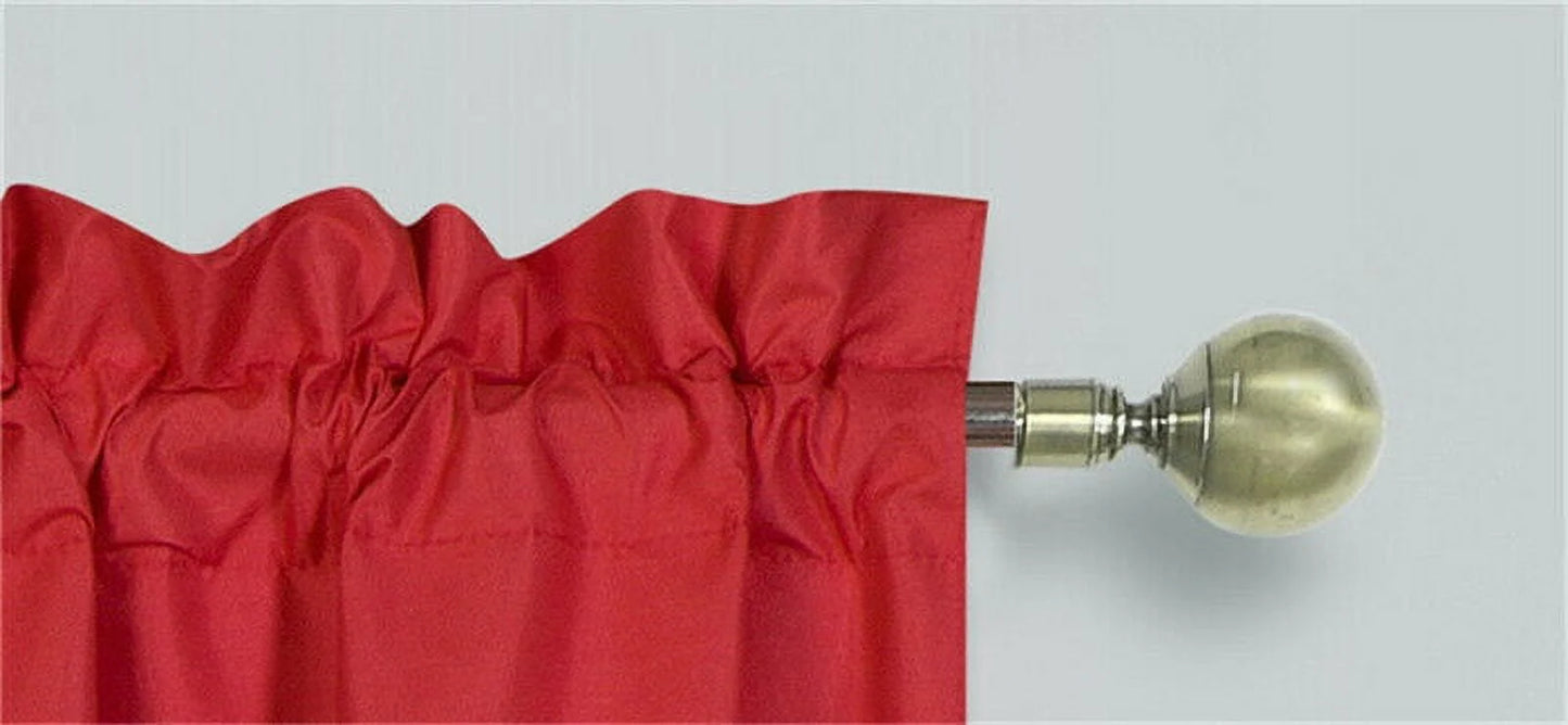 Window treatment R64 solid red color 2pc drapes Foam Backing Insulated Window Dressing Curtain Set of 2 Lined Rod Pocket Panels 37"W X 63"L Each