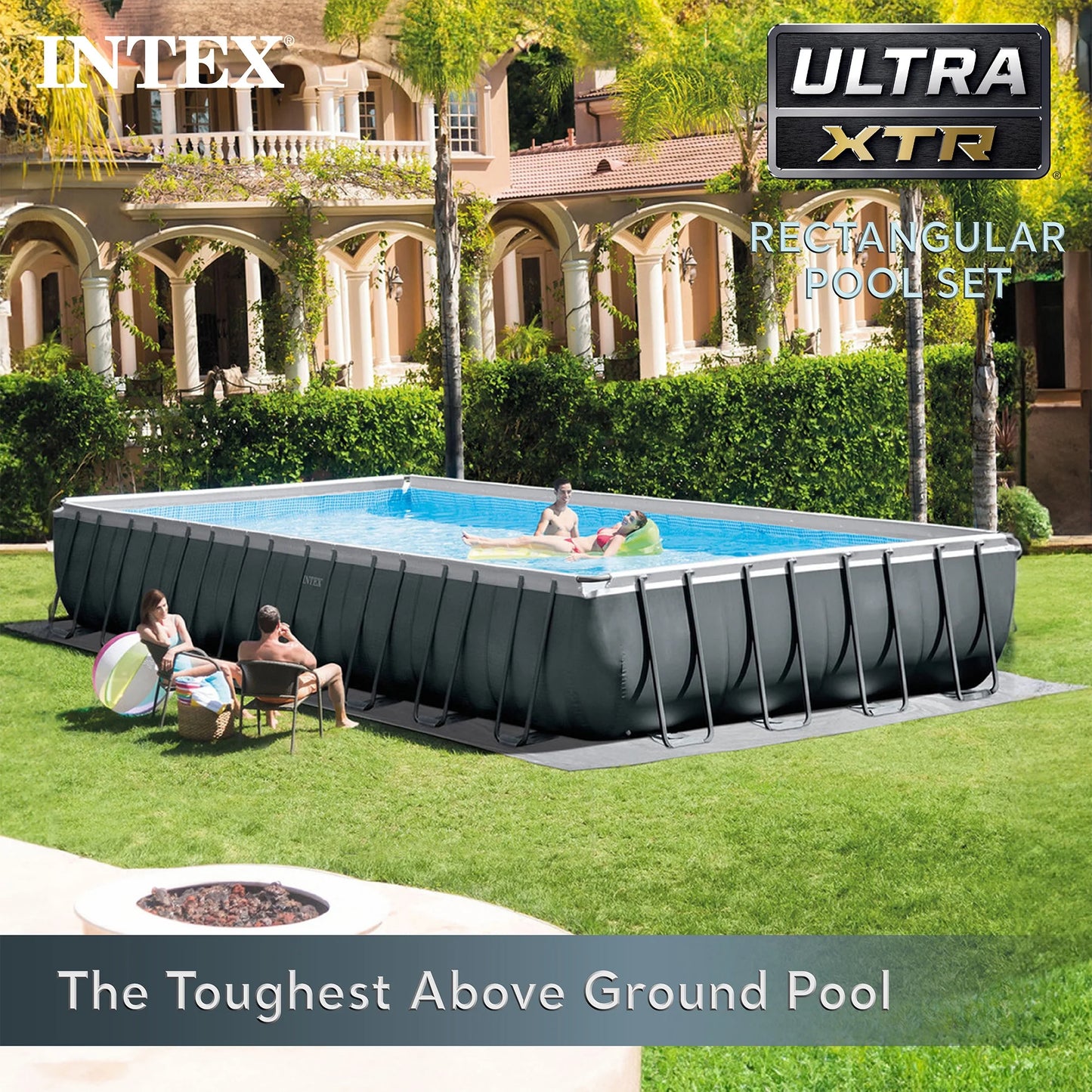 INTEX 32ft x 16ft x 52in Ultra XTR Above Ground Pool & Deluxe Maintenance Cleaning Kit