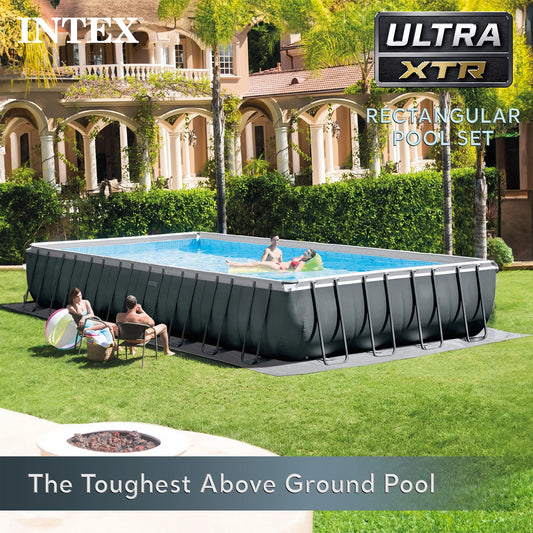 INTEX 32ft x 16ft x 52in Ultra XTR Above Ground Pool & Deluxe Maintenance Cleaning Kit