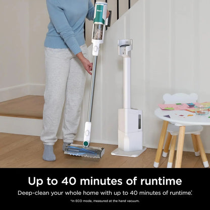 Restored Shark Clean & Empty Cordless Stick Vacuum Cleaner- Auto Empty Base, Self Cleaning Brushroll, HEPA Filter (Refurbished)