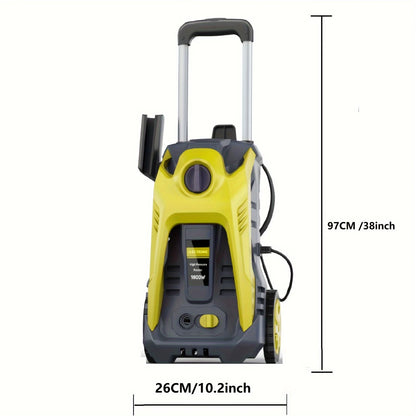 Electric Pressure Washer 4800PSI-Max 2.9GPM Pressure Washer with 25 Foot Hose, 16.4 Foot Power Cord, Soap Tank Car Wash Machine Blue Ideal Cleaning for Patio