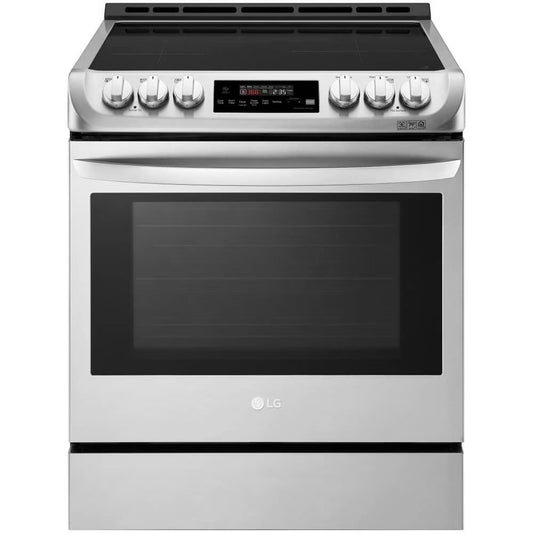 LG LSE4616ST - Range - built-in - niche - width: 30 in - depth: 25 in - height: 36 in - with self-cleaning - stainless steel