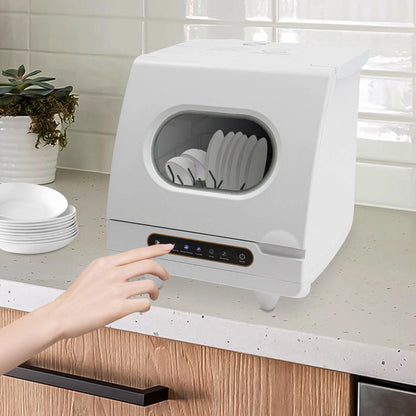 1200W mini Portable Countertop Dishwasher 360�� Rotating Deep Cleaning Dishwasher