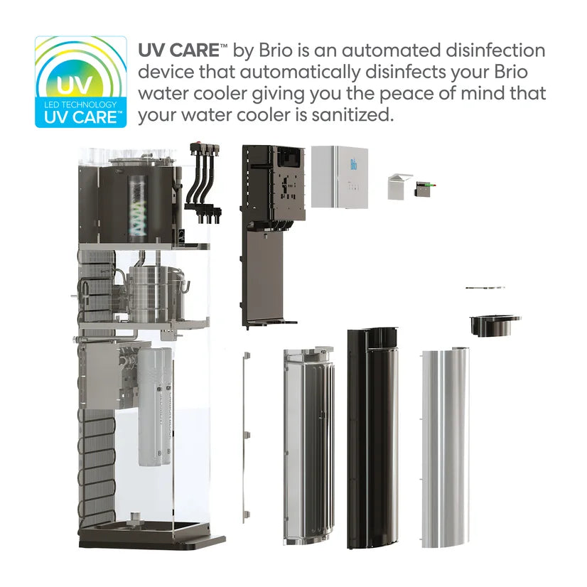 Brio 500 Series Self-Cleaning Stainless Steel Water Dispenser: Hot, Cold, and Room Temperature