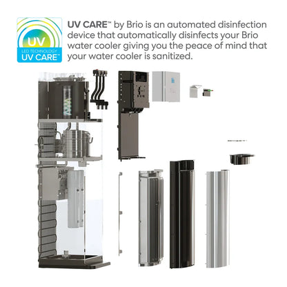 Brio 500 Series Self-Cleaning Stainless Steel Water Dispenser: Hot, Cold, and Room Temperature