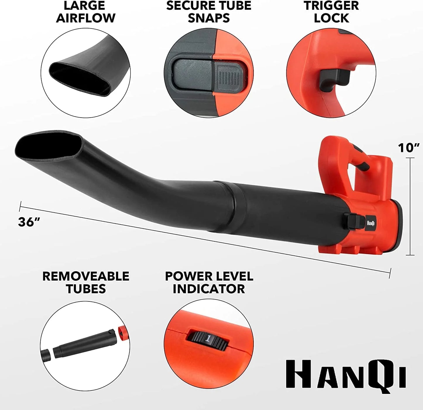 Cordless Leaf Blower 400CFM 6-Speed 150 MPH with 4.0Ah Battery & Charger Electric Handheld Leaf Blower for Lawn Care Sweeping Snow and Surface Dust Cleaning
