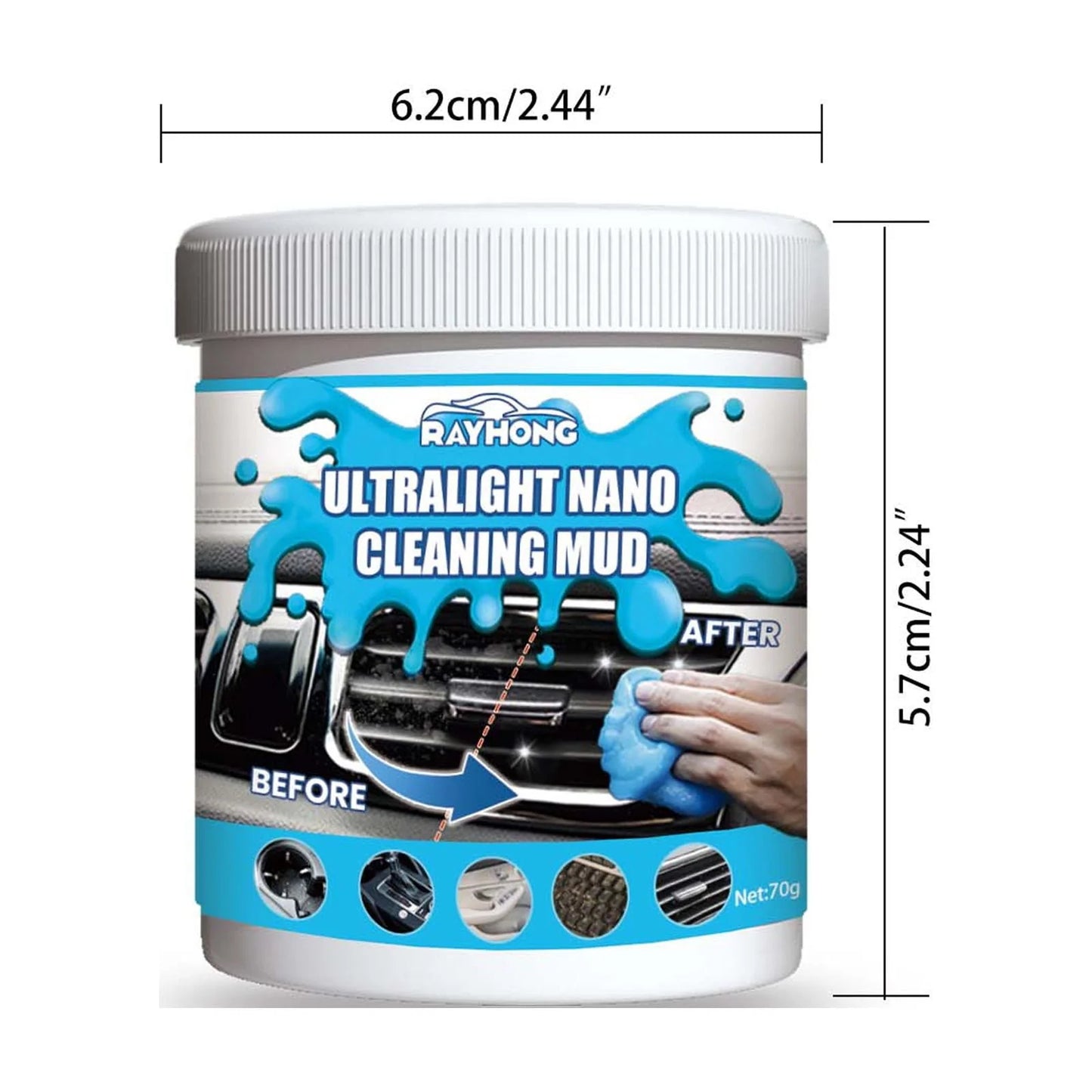 Car Cleaning Gels,Cleaning Gel for Car, Car Cleaning Kit Universal Detailing Automotive Dust Car Crevice Cleaner Auto Air Vent Interior Detail Removal Putty Cleaning Keyboard Cleaner for Car Vents