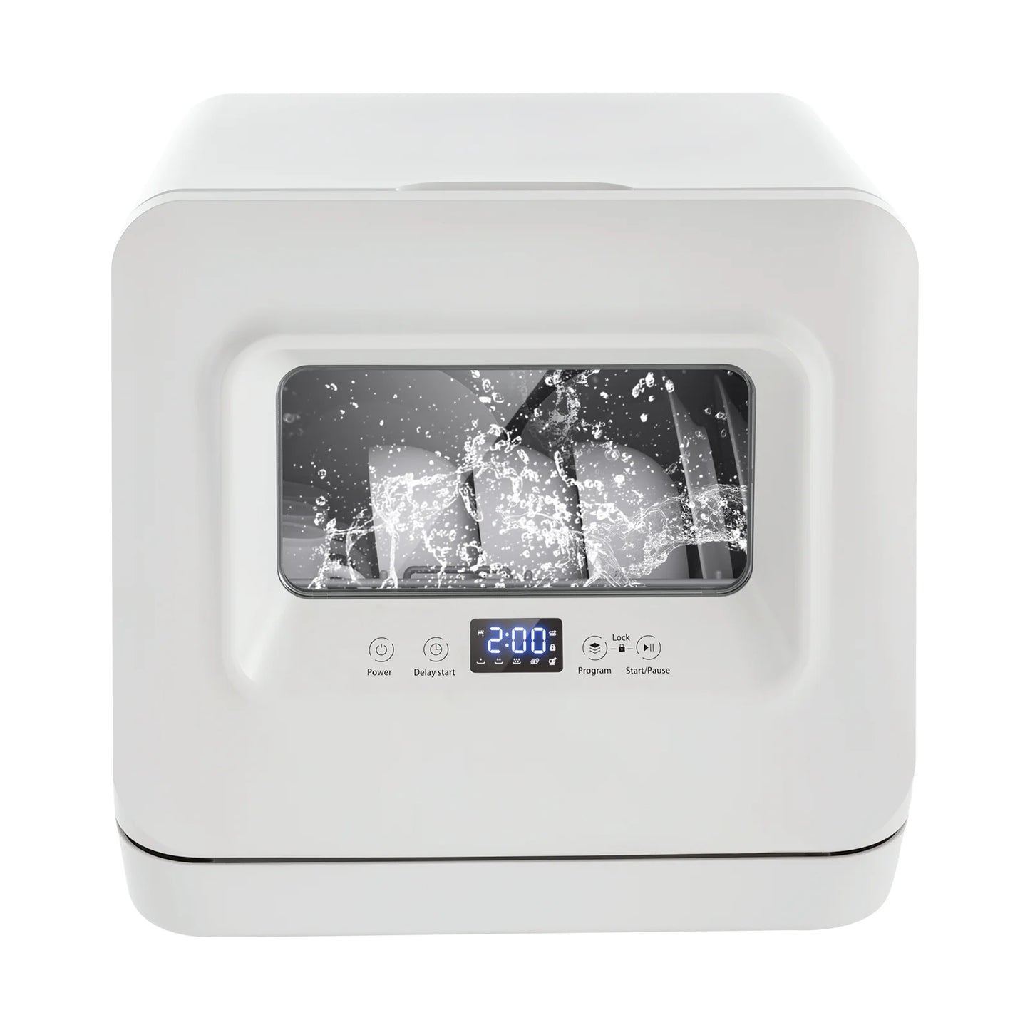 Portable Dishwasher �C 6-8 Place Settings, Multiple Cleaning Modes, 785W Power, Low Noise, Automatic Drying, Compact Design for Apartments and Small Spaces