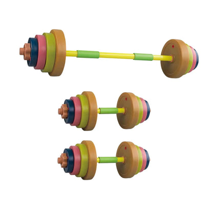 Almencla Kids Toys Dumbbells Children Barbell Bodybuilding Adjustable Weight Gym Toys Light Colors
