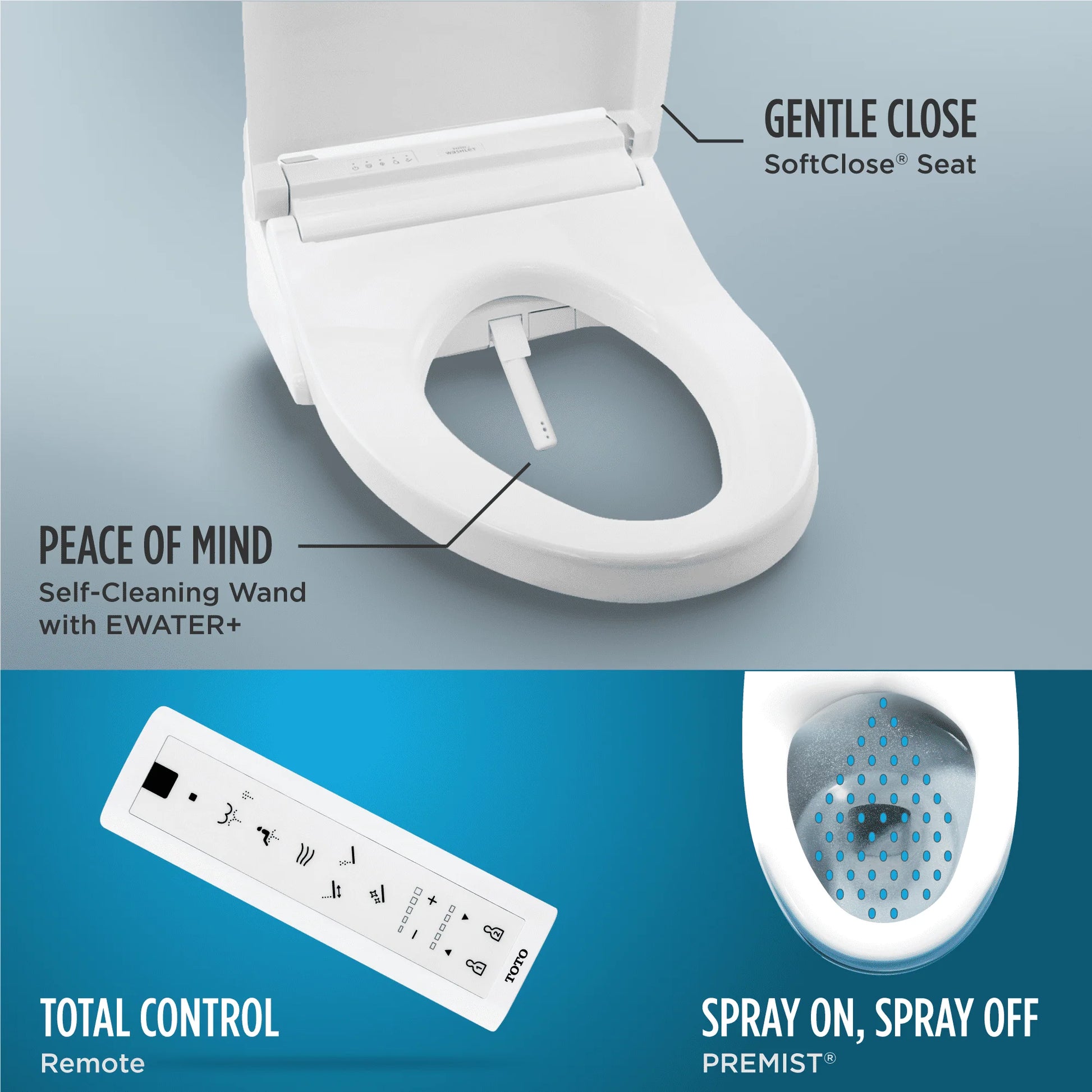 TOTO? WASHLET? C5 Electronic Bidet Toilet Seat with PREMIST and EWATER+ Wand Cleaning, Elongated, Sedona Beige - SW3084#12