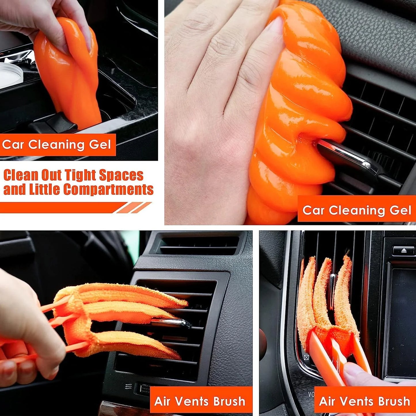 Vioview Ultimate Car Cleaning Kit, 17Pcs Car Interior Detailing Kit with High Power Car Vacuum Cleaner, Detailing Brush Set, Windshield Cleaner, Complete Car Cleaning Supplies for Deep Cleaning