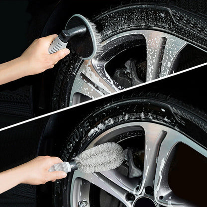 Dznils 12Pcs Car Wash Tool Cleaning Kit Auto Care Car Wash Cleaning Tools Kit for Cleaning Wheels Interior Exterior Seat