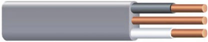 Romex 10/3UF-WGX250 Building Wire, #10 AWG Wire, 3 -Conductor, 250 ft L, Copper Conductor, PVC Insulation