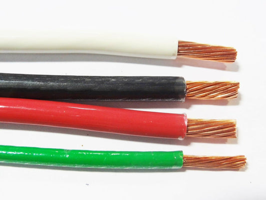 AC/DC Wire And Supply 70 FT EA THHN THWN 8 AWG Gauge Black White RED Copper Wire + 10 AWG Green Ground Building Hook Up Wire