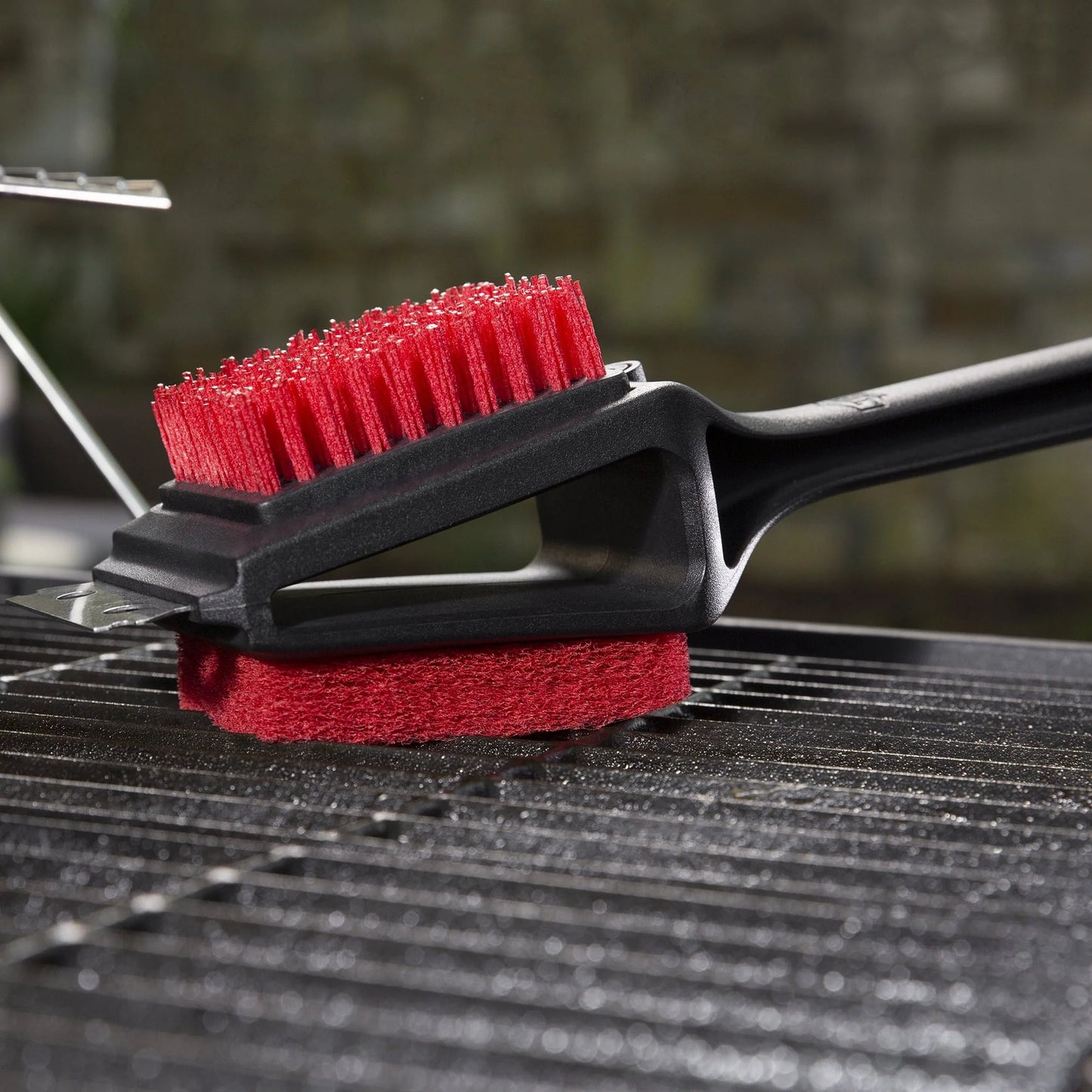 Expert Grill 3 in 1 Cleaning Grill Brush with Stainless Steel Scraper