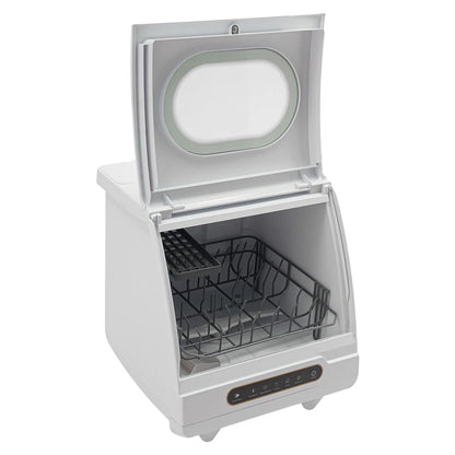 1200W mini Portable Countertop Dishwasher 360�� Rotating Deep Cleaning Dishwasher