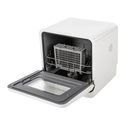 785W 3-in-1 Function Portable Compact Countertop Mini Dishwasher with Water Tank Leak-Proof Air Dry for Cleaning Saucers, Cups, Serving Platters, Glasses