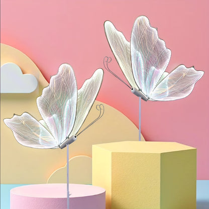 2-Pack Romantic Butterfly Floor Lamp with LED Lights, White & Gold Options, for Wedding, Party, Home Decor, Hanging Chandelier (Multiple Sizes, US Plug)