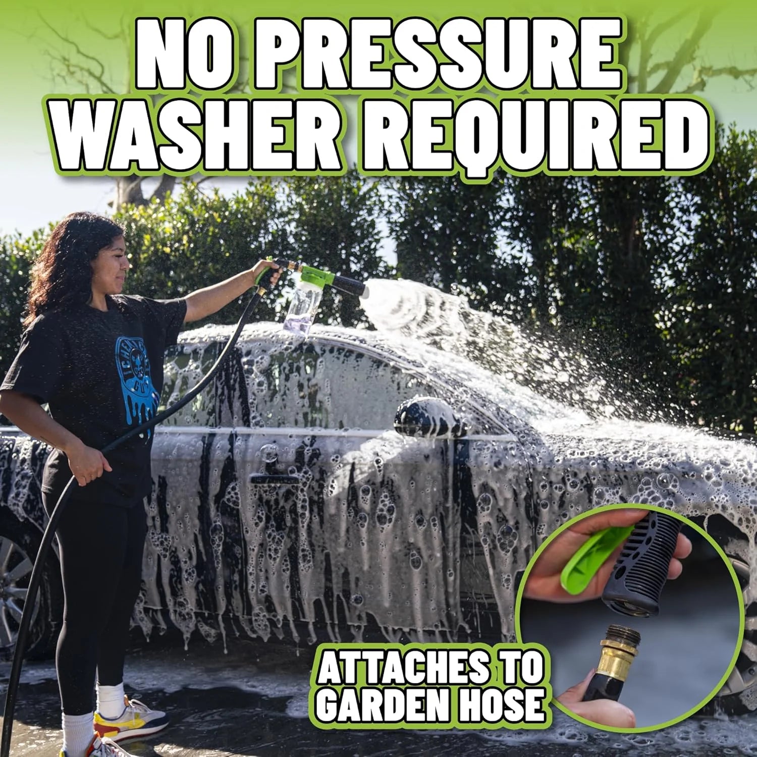 Chemical Guys HOL491 Spring Cleaning Car Wash Kit including ACC_326 Foam Gun (Works with Garden Hose) & MaxiSuds Car Wash Soap (6 Items)