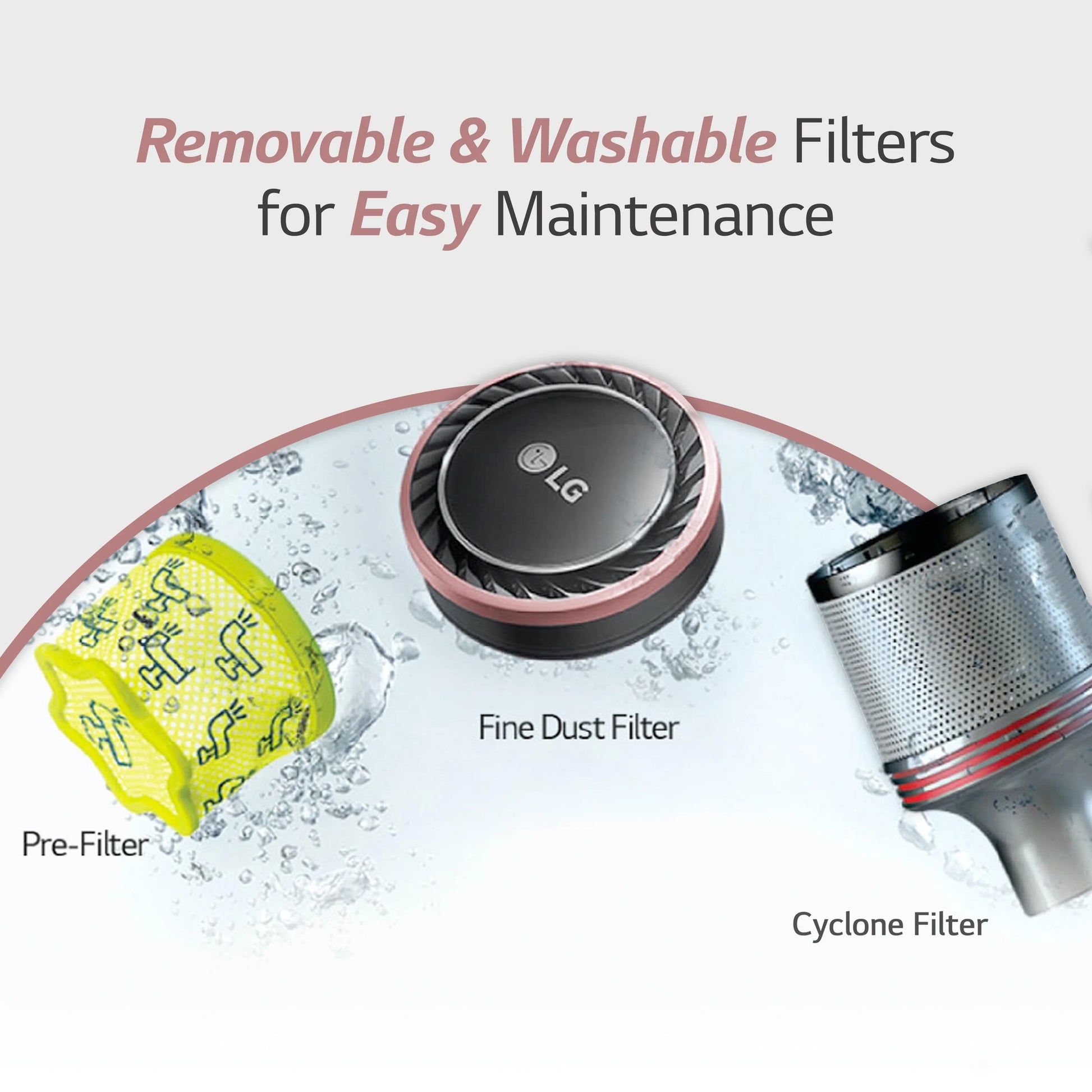 LG Cord Zero A9 Cordless Stick Vacuum - A912PM, Lightweight, Powerful Suction, Pet Hair, Hard Floor, Carpet, HEPA Filter, Self-Cleaning Brushroll, LED Headlights, Rechargeable, Multi-Surface