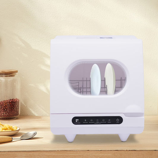 110V 1200W Portable Countertop Dishwasher with 12 Water Outlets and 360?�� Spraying Cleaning 15.74*15.74*17.71in for Homes, Apartments, Dormitories