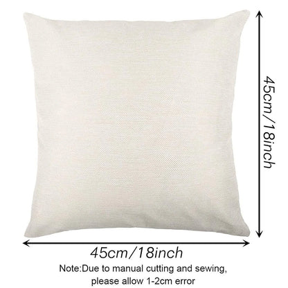 Husfou 4pcs Christmas Pillow Covers, 18x18 inch Linen Buffalo Plaid Merry Christmas Throw Pillowcase for Couch Xmas Winter Holiday Home Decorations