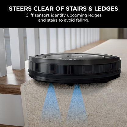 Restored Shark ION Robot Vacuum, Wi-Fi Connected, Works with Google Assistant, Multi-Surface Cleaning, Carpets, Hard Floors - Black (Refurbished)