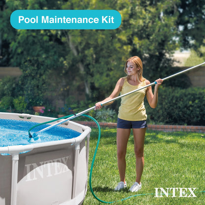 INTEX 18ft x 52in Ultra XTR Above Ground Swimming Pool, Sand Filter Pump, & Cleaning Maintenance Kit