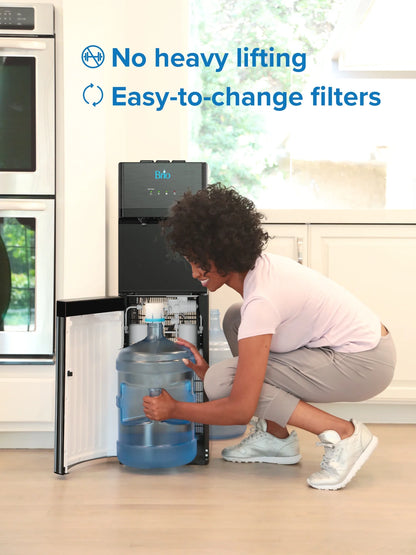 Brio 520 Series Self-Cleaning Bottom Loading No-Line Tri-Temperature 2 Stage Filtration Capacity Water Cooler Dispenser