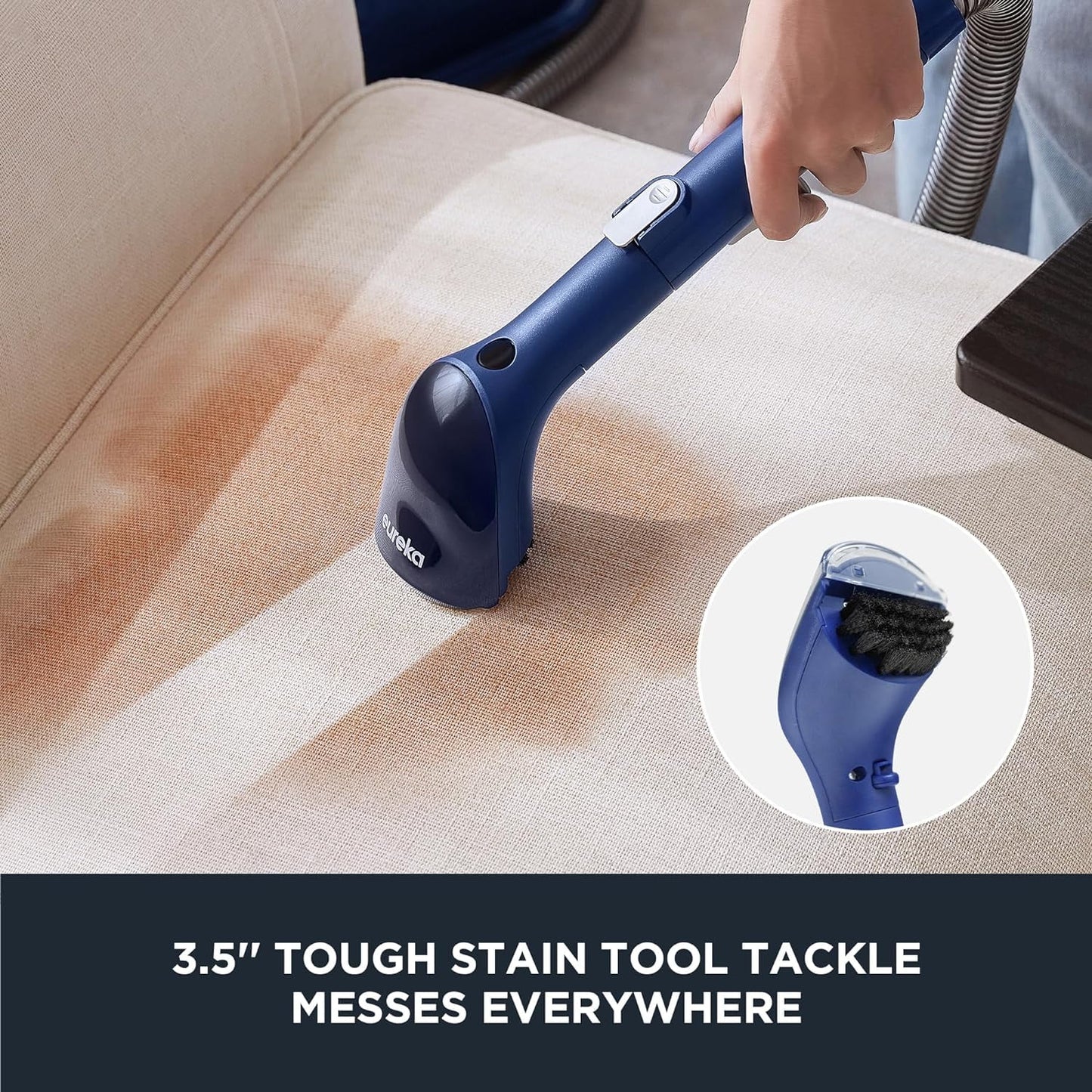 Eureka Portable Carpet and Upholstery Cleaner, Spot Cleaner for Pets, 50.7oz Large Water Tank, NEY100 with Cleaning Formula